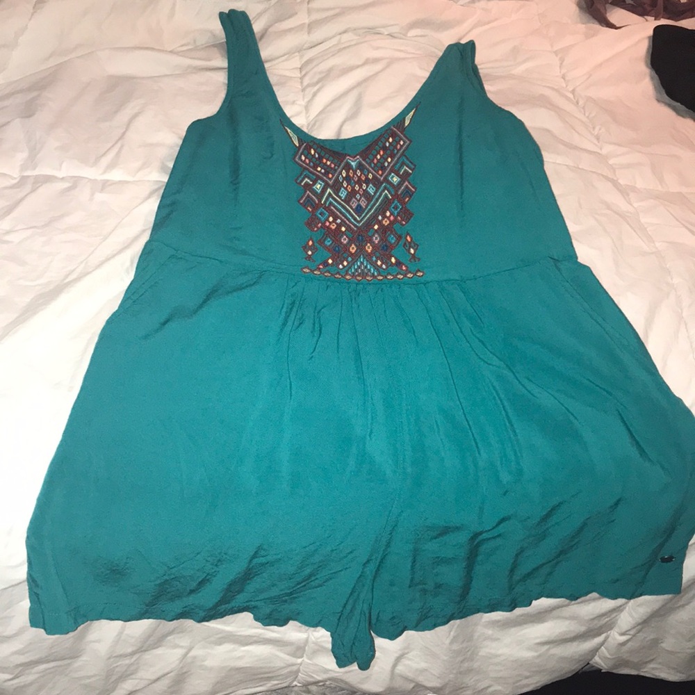 Teal Roxy Romper